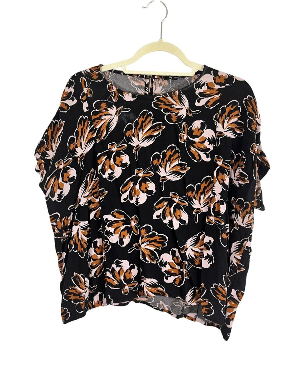 Madewell Colorful Floral Top XL Boho Indie Festival Preppy Hippie Earthy Granola